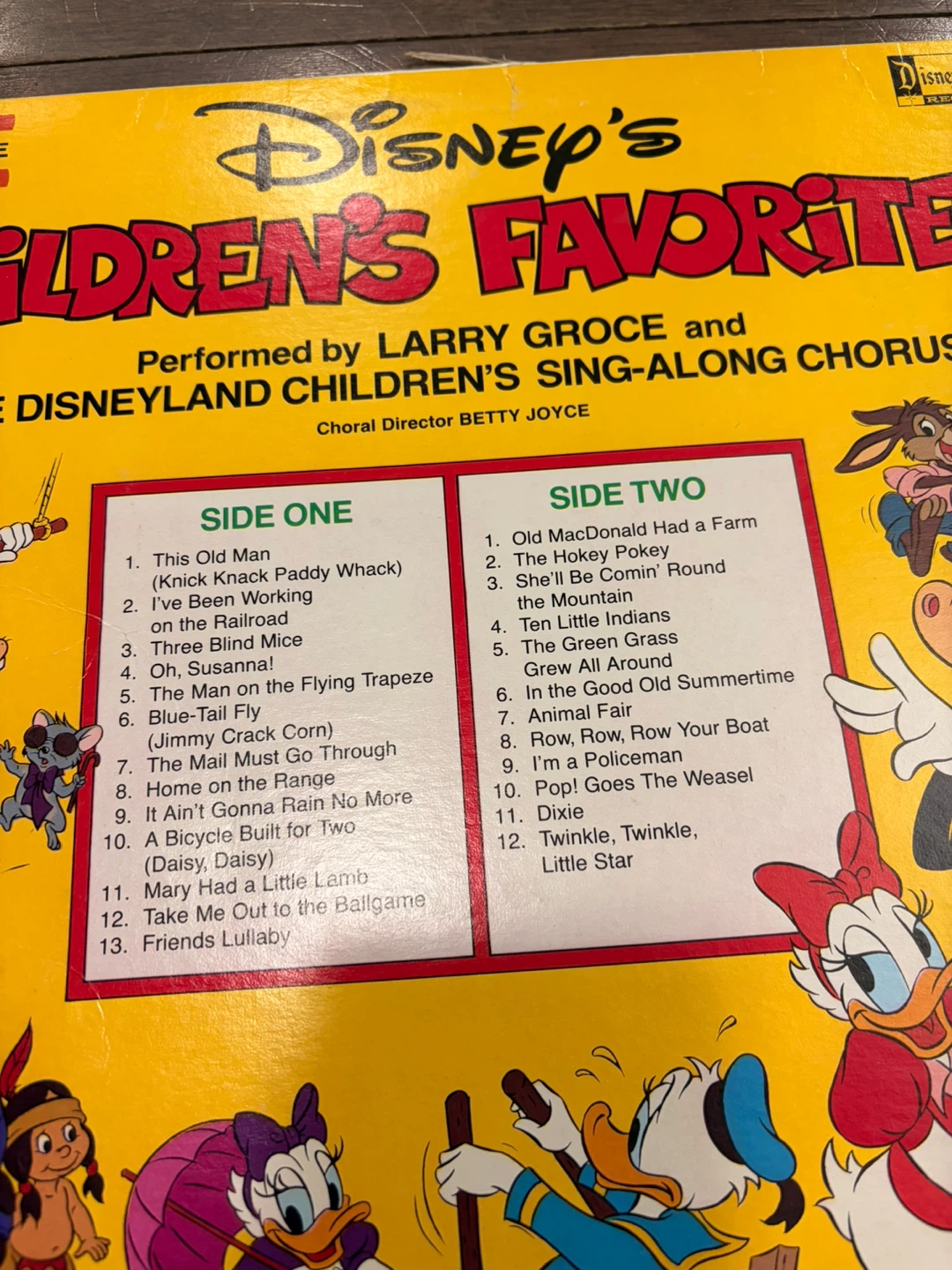 Disney's Children's Favorites Vol 1 & 2 Vinyl Records - photo 2