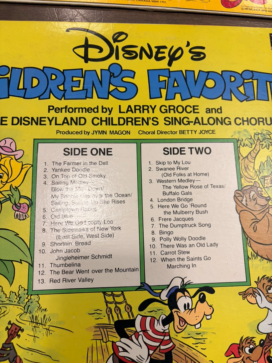 Disney's Children's Favorites Vol 1 & 2 Vinyl Records - photo 3