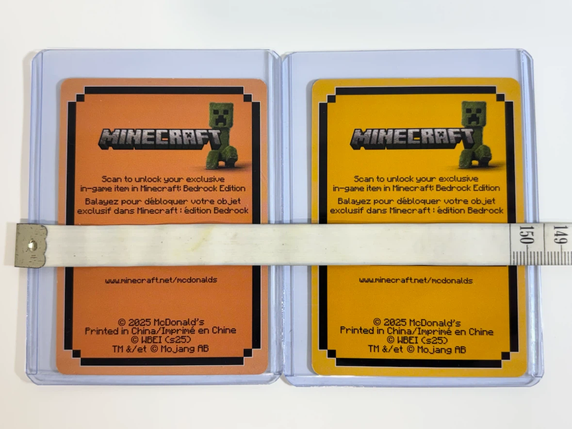 McDonald's Minecraft Collector Cards - photo 3