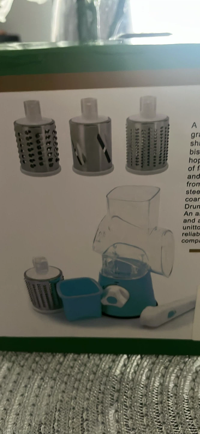 Manual Rotary Food Grater and Slicer