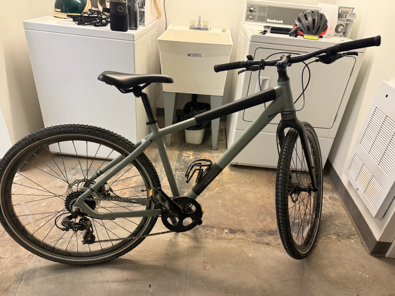 Bicycle with Helmet and Accessories