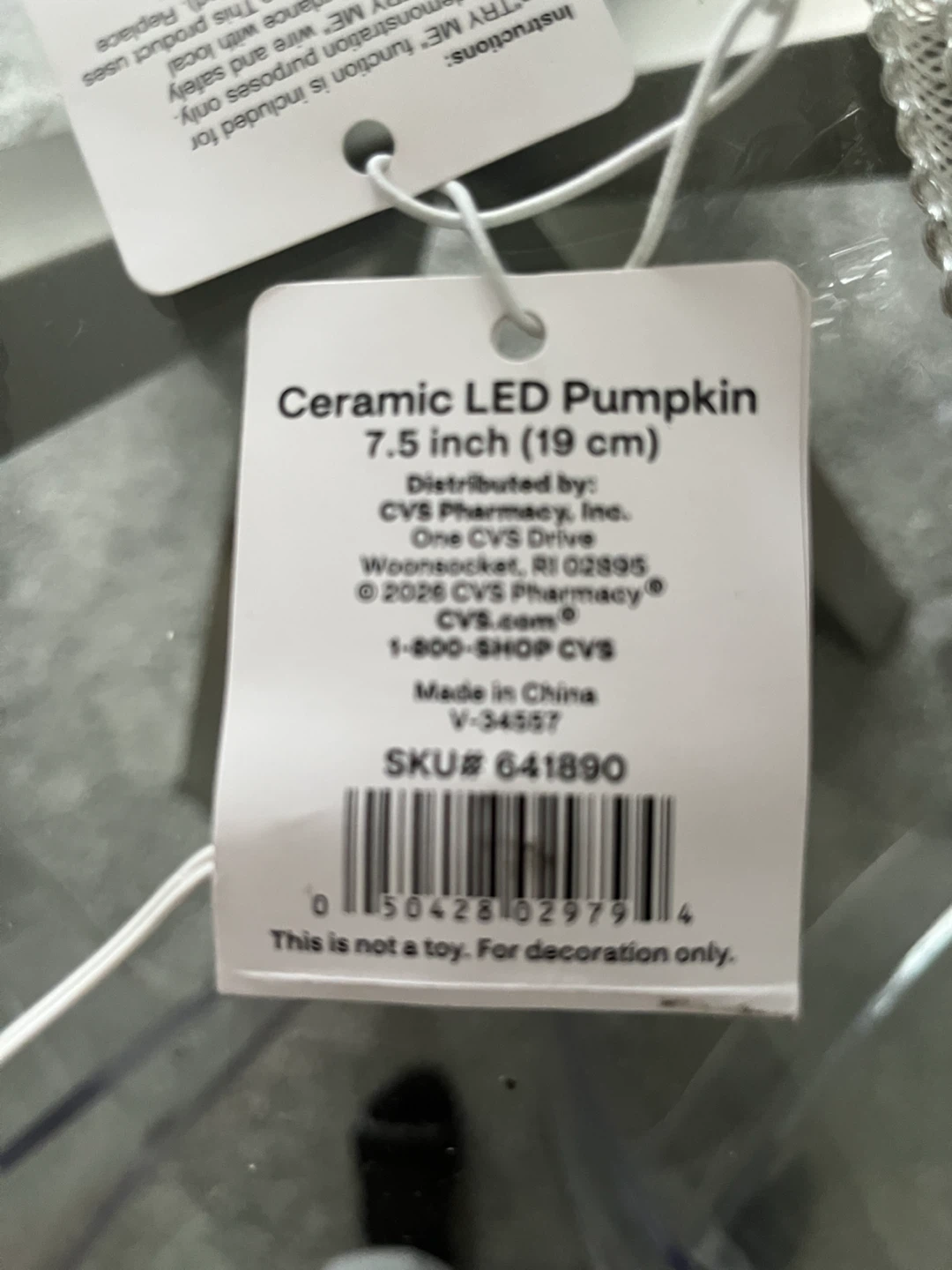 CVS Ceramic LED Pumpkin - photo 2