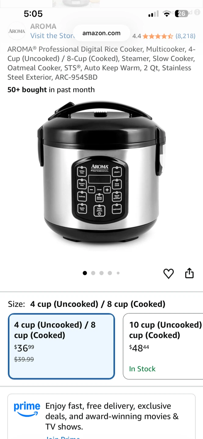 Aroma Professional Digital Rice Cooker ARC-954SBD - photo 3