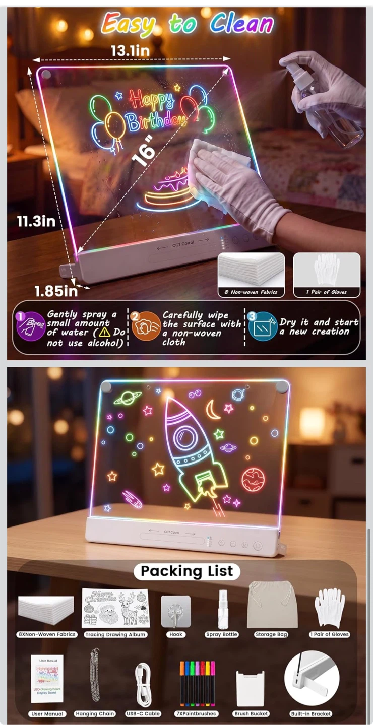 RGB LED Light-Up Drawing Board - photo 4