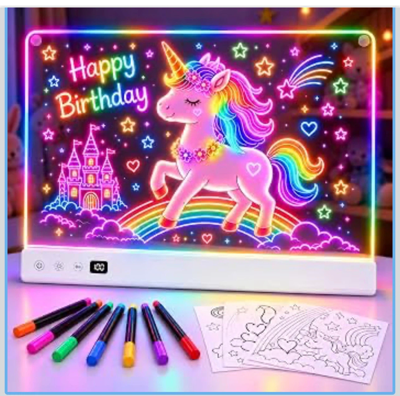 LED Drawing Board Set with 16 Lighting Effects