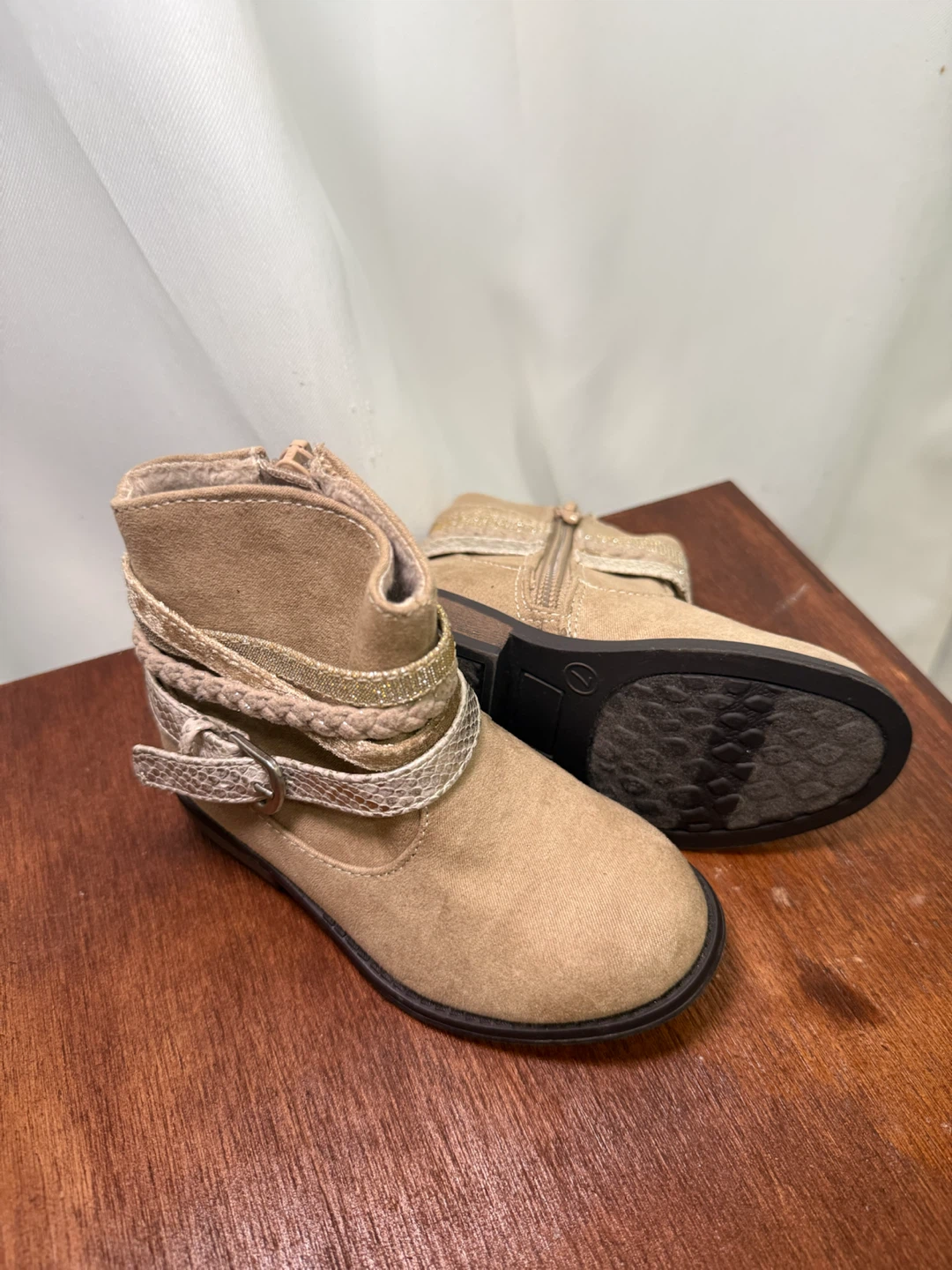 Girls Tan Ankle Boots - photo 2
