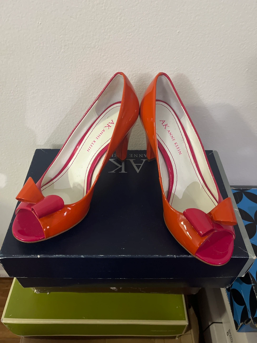 Anne Klein Open Toe Bow Heels - photo 2