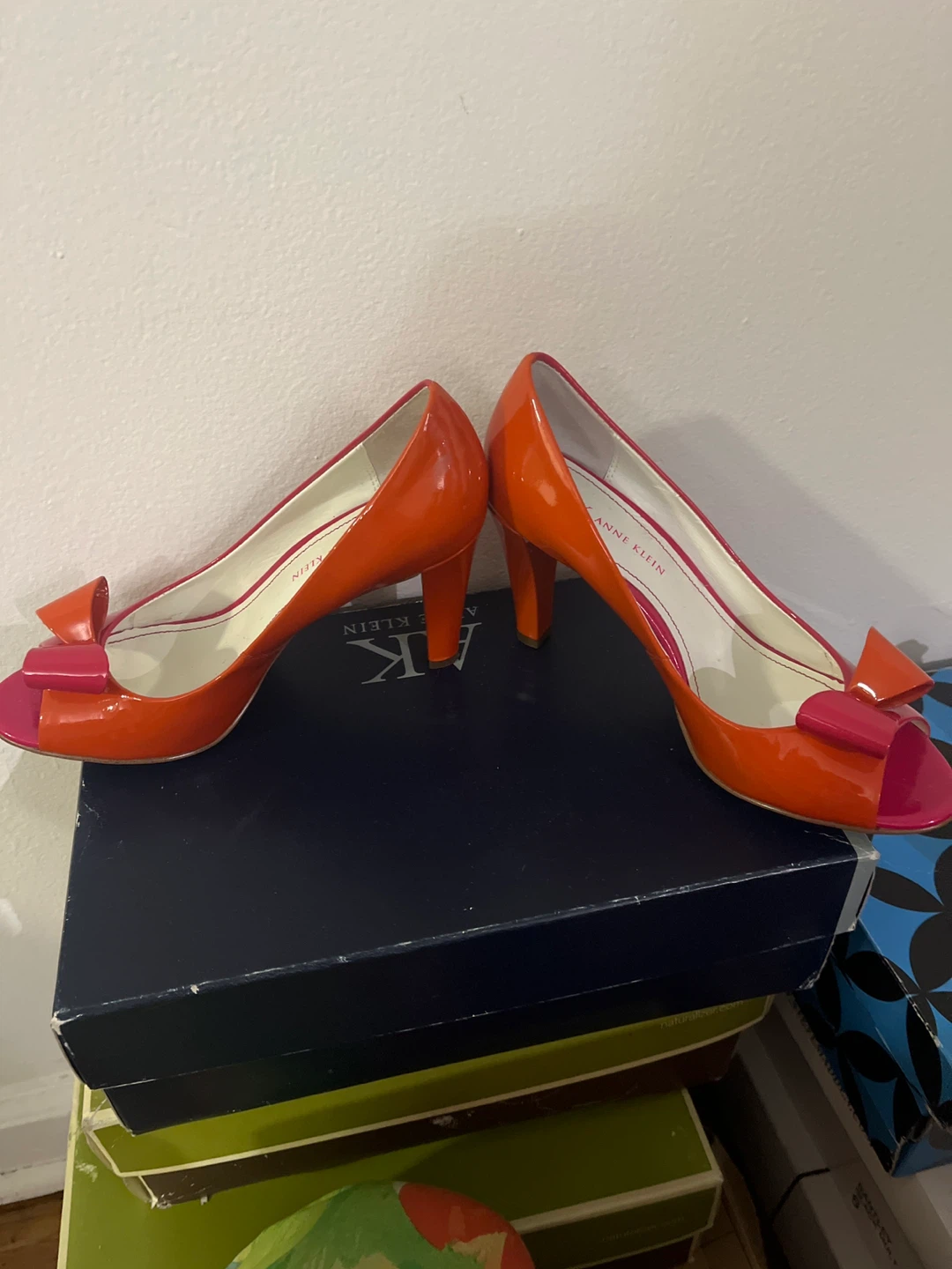 Anne Klein Open Toe Bow Heels - photo 5