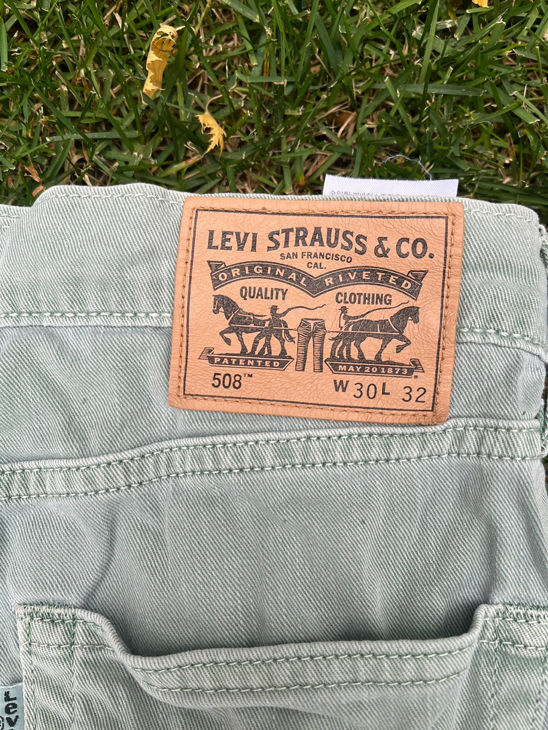 Pastel Green Levi’s 508 Jeans - photo 3