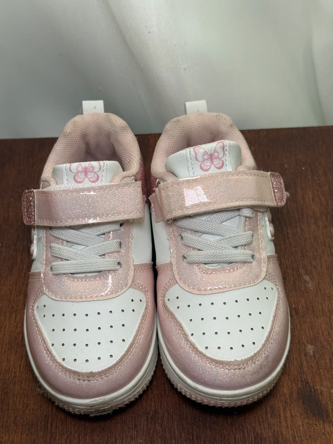 First Steps Pink Butterfly Sneakers - photo 2