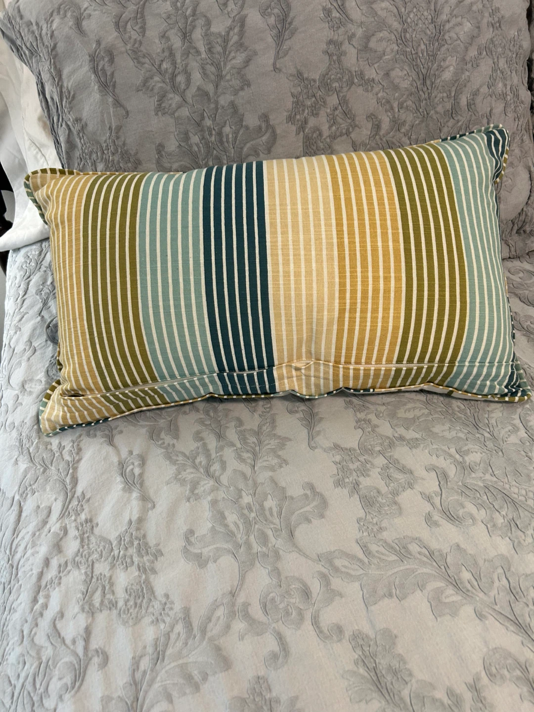 Floral Embroidered Accent Cushion - photo 2