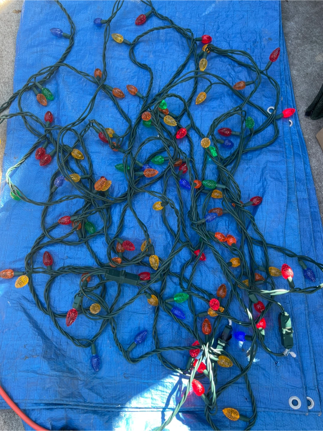Xmas lights. 4x 14 ft. Multicoloured LED Christmas String Lights - photo 3