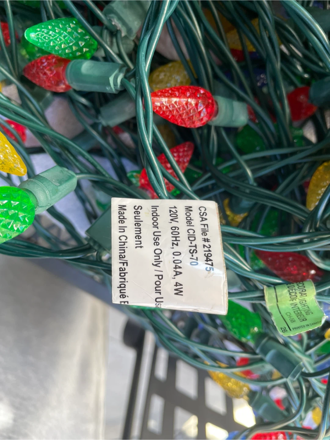 Xmas lights.  4x 24 feet. Multicoloured String Lights - photo 3