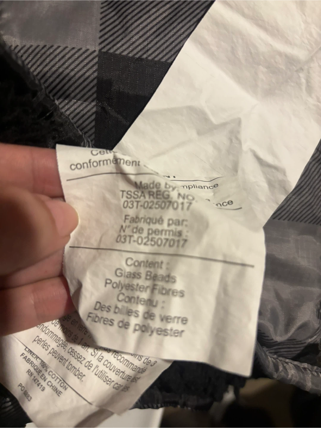 Grey and Black Plaid Weighted Blanket - photo 2