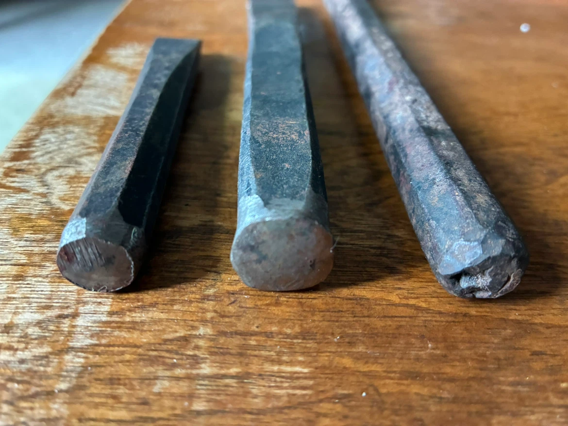 $8 antique vintage chisels tools forged metal steel 4.5-9 inch - photo 5