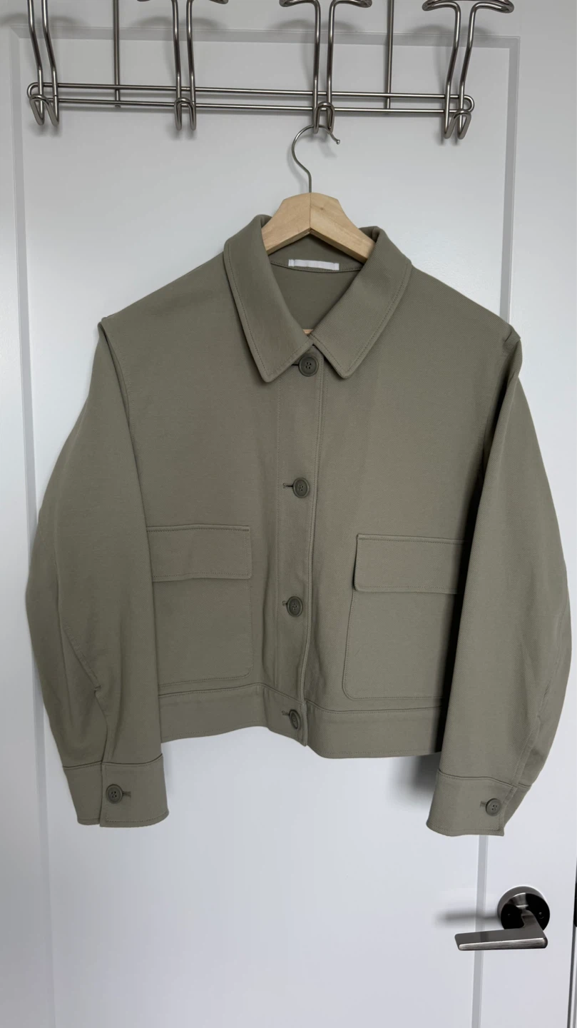 Uniqlo Sage Green Button-Up Jacket