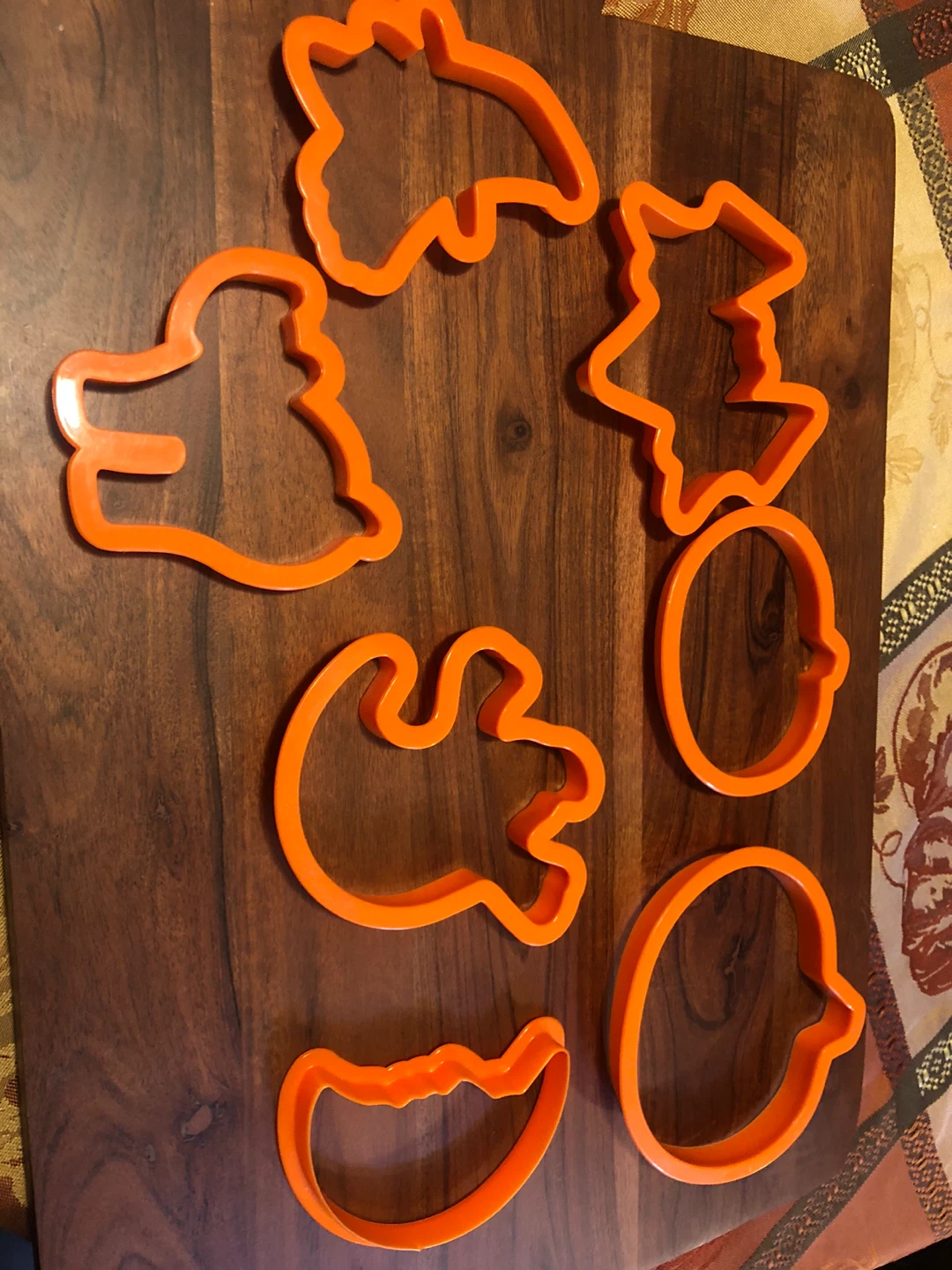 Set of 7 Halloween Plastic Cookie Cutters