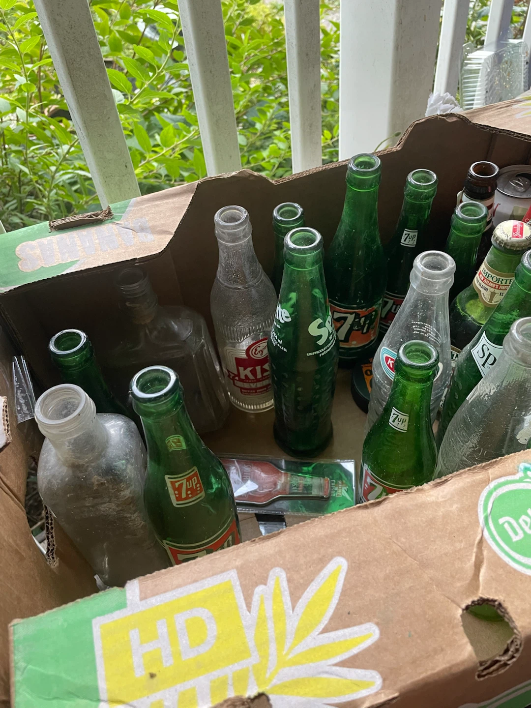 Assorted Vintage Glass Bottles