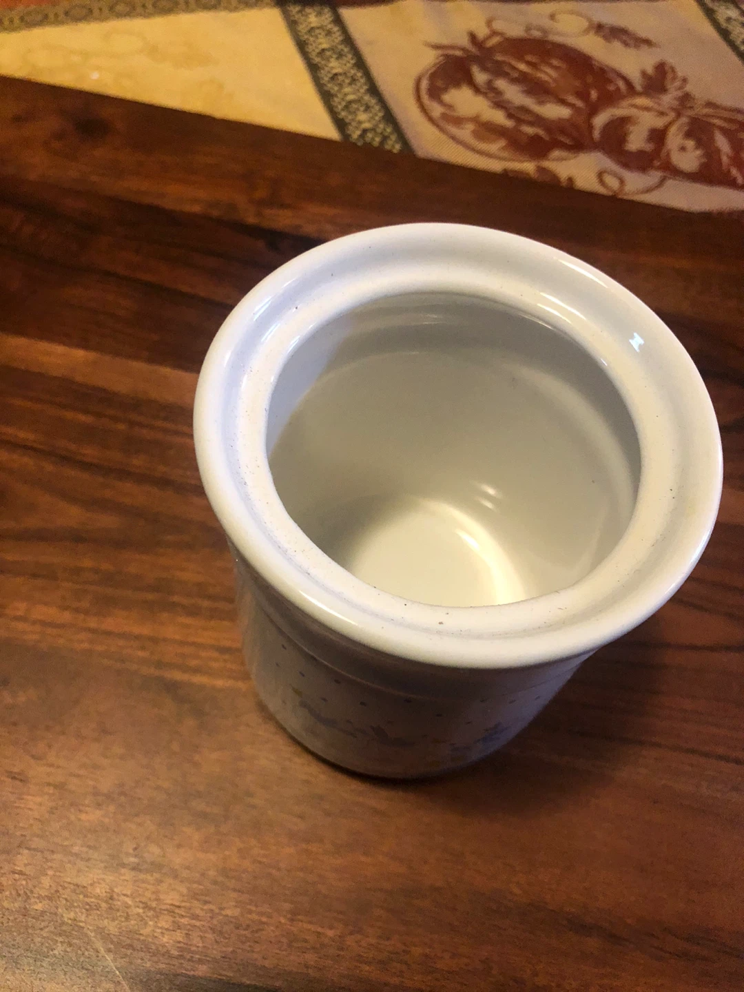 Vintage Blue Ribbon Goose Ceramic sugar Crock - photo 2