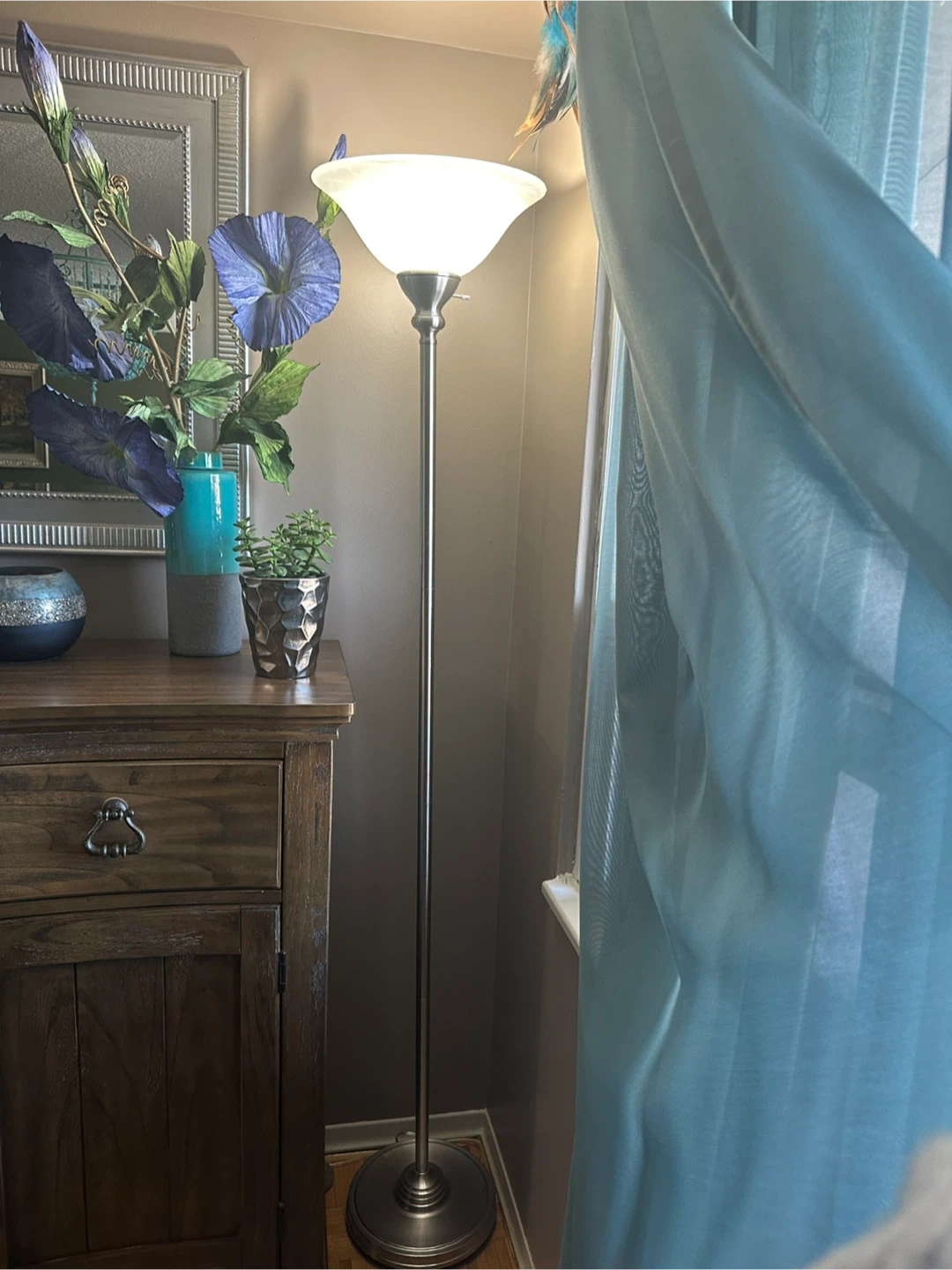 Brushed Nickel Floor Lamp