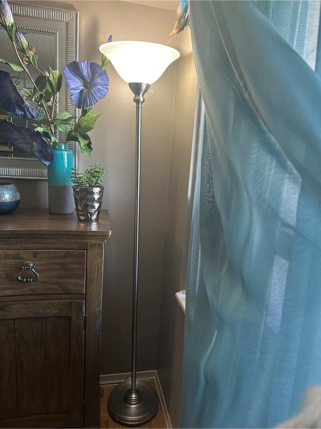 Brushed Nickel Floor Lamp - photo 3