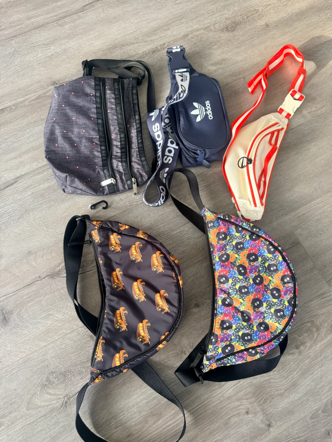 Assorted Crossbody and Waist Bags $3 each