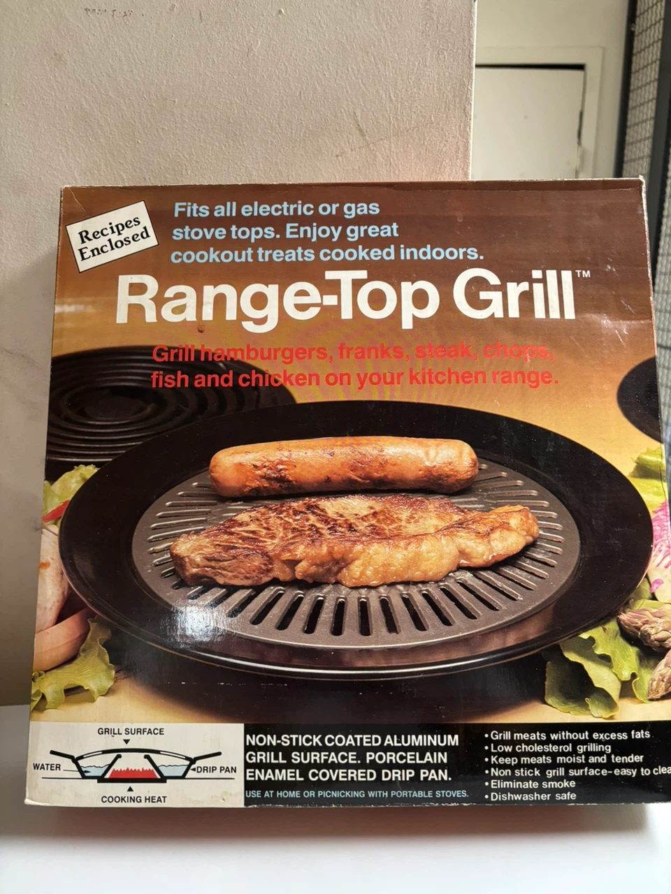 Range-Top Grill Indoor Stovetop Griller