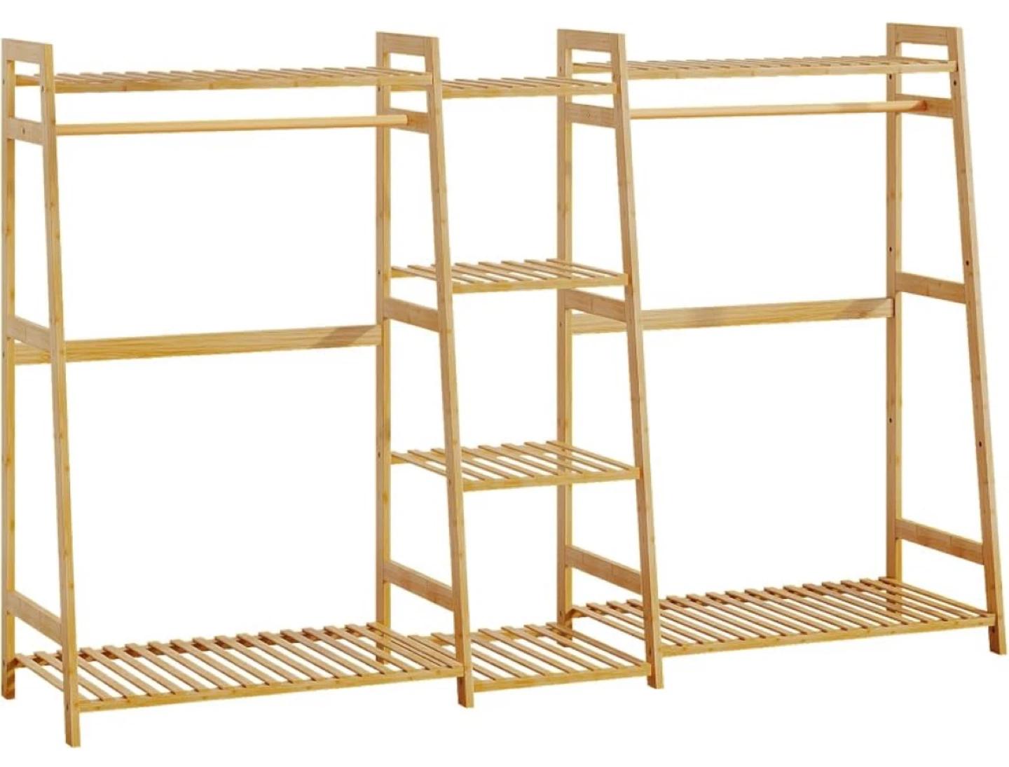 Large Bamboo Nursery Wardrobe Closet - photo 2