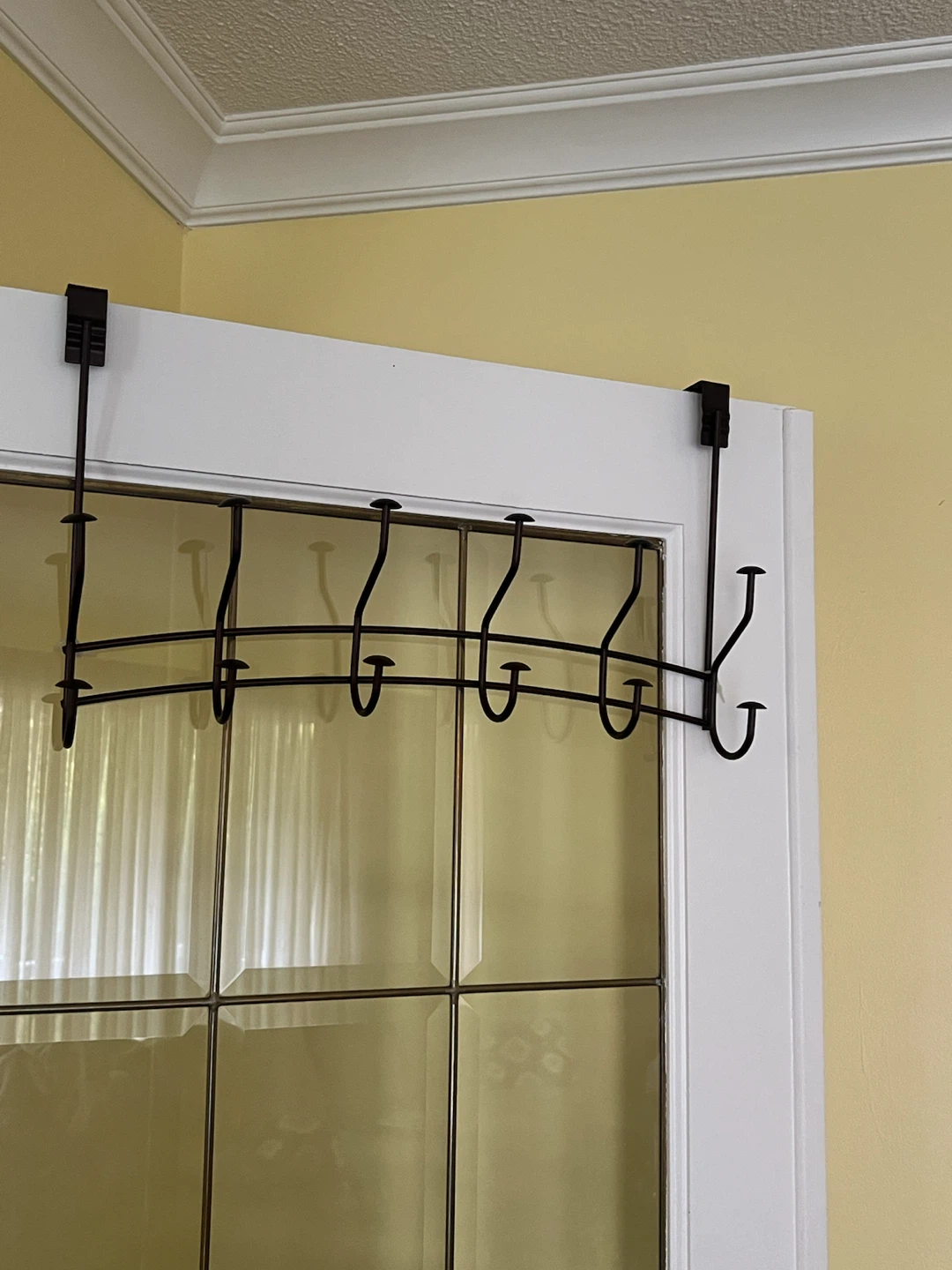 Dark Brown Over-the-Door Hook Rack / Organizer - photo 2