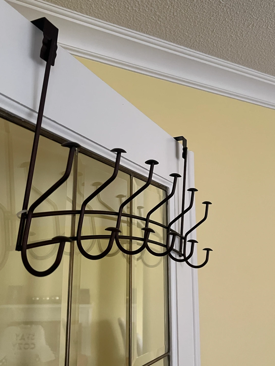 Dark Brown Over-the-Door Hook Rack / Organizer - photo 3