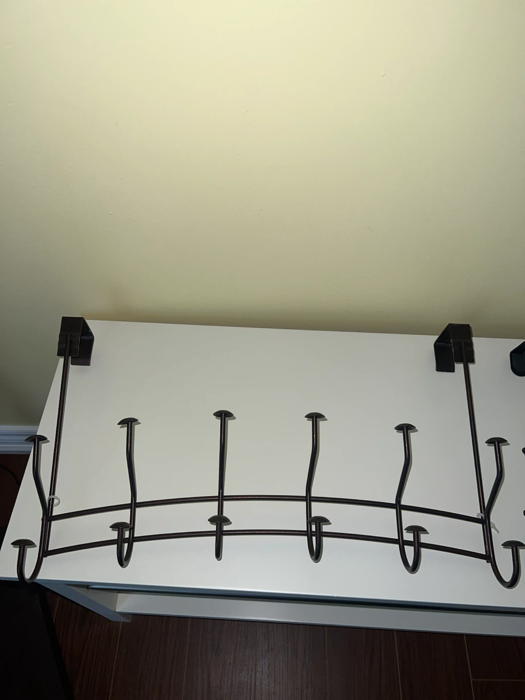 Dark Brown Over-the-Door Hook Rack / Organizer - photo 4
