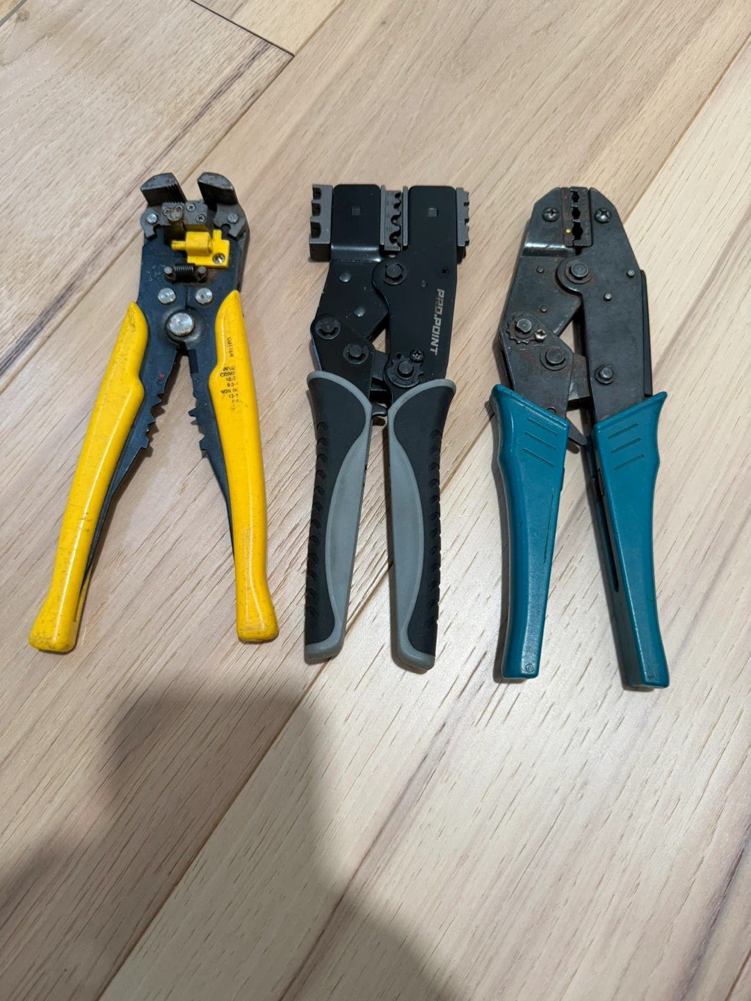 Set of 3 Crimping and Wire Stripping Tools