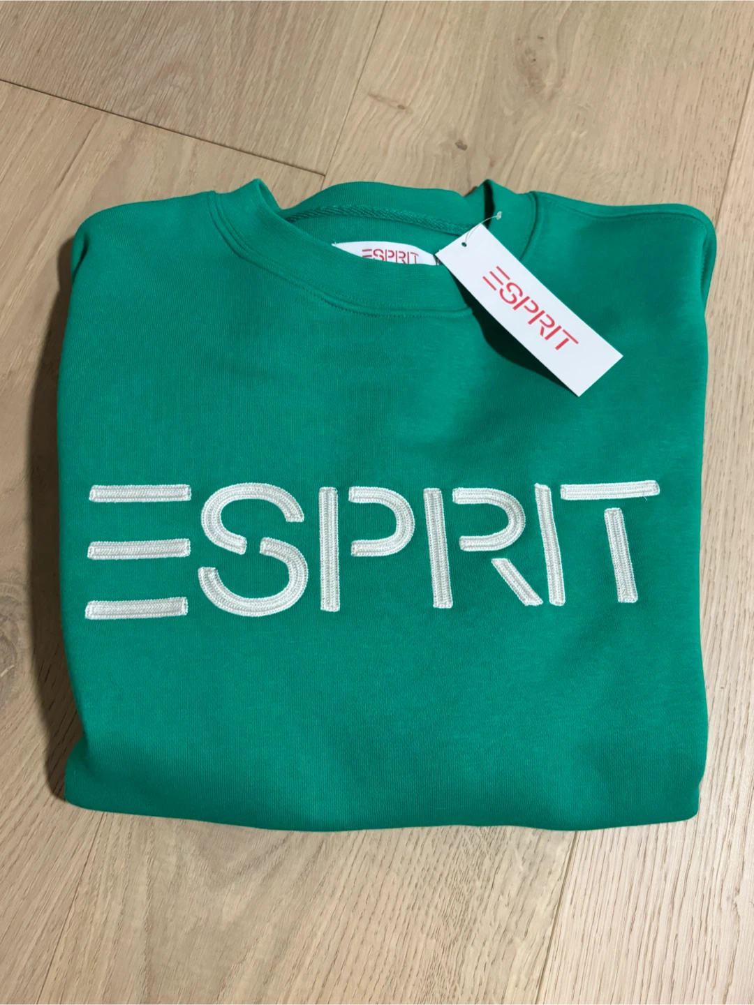 ESPRIT Women’s Fleece Embroidered Logo Sweatshirt, Retro 80s - photo 2