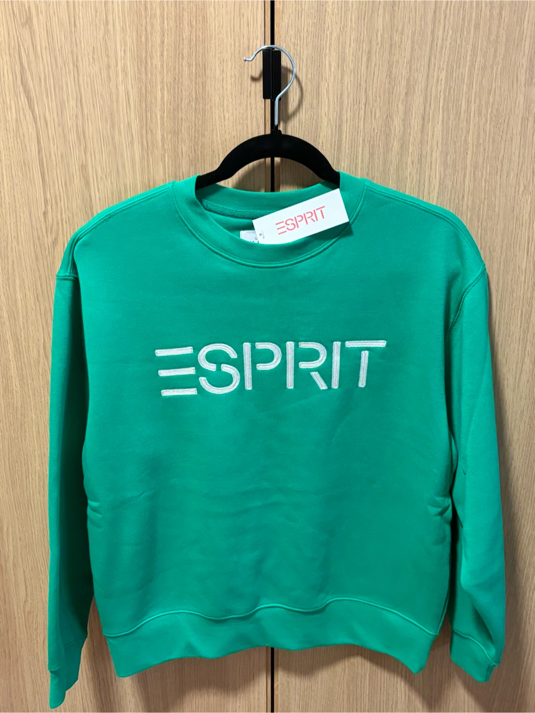 ESPRIT Women’s Fleece Embroidered Logo Sweatshirt, Retro 80s - photo 3