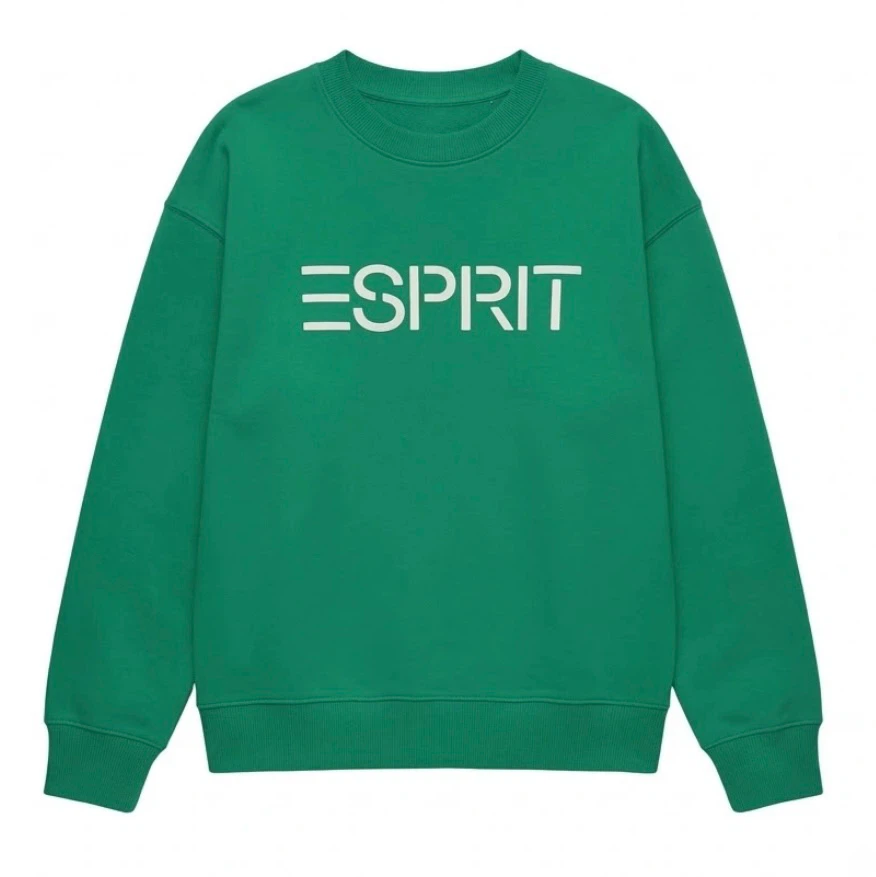 ESPRIT Women’s Fleece Embroidered Logo Sweatshirt, Retro 80s - photo 5