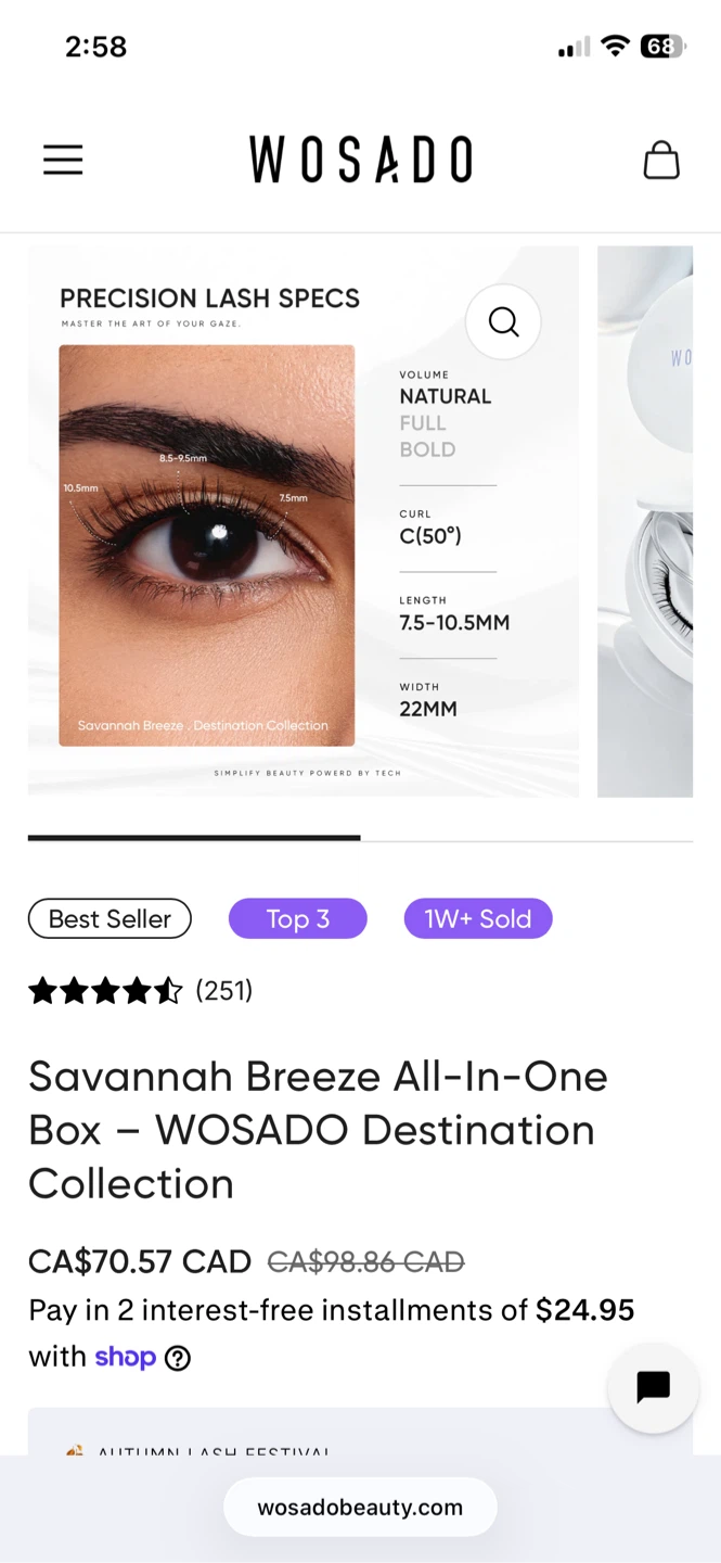 WOSADO Magnetic Eyelash Kit - photo 3