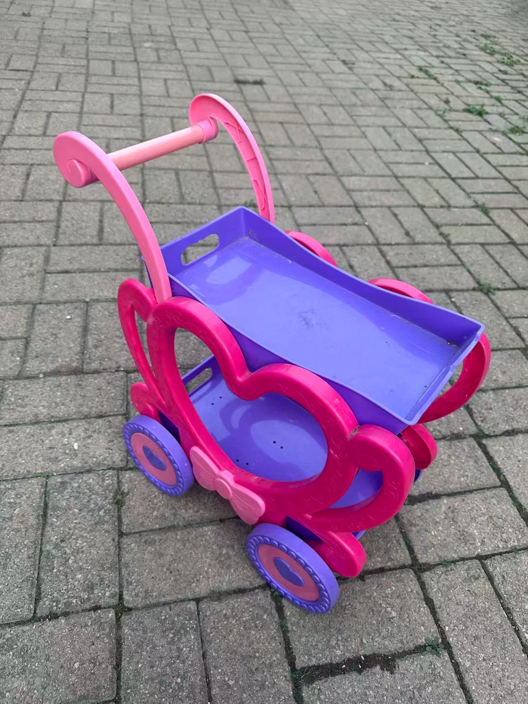 Kids Pink and Purple Heart Toy Cart - photo 3