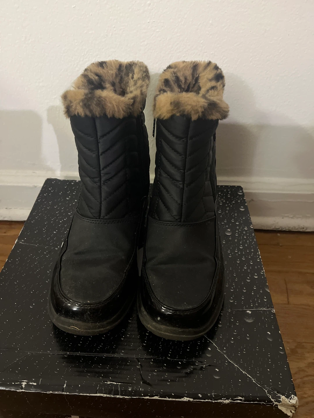 Totes Black Quilted Winter Boots - photo 2