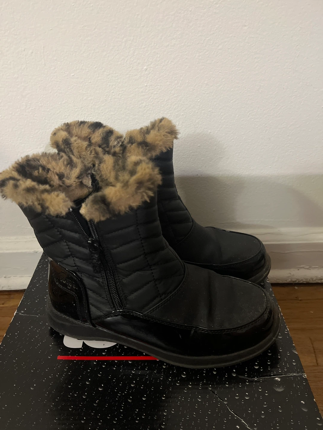 Totes Black Quilted Winter Boots - photo 3