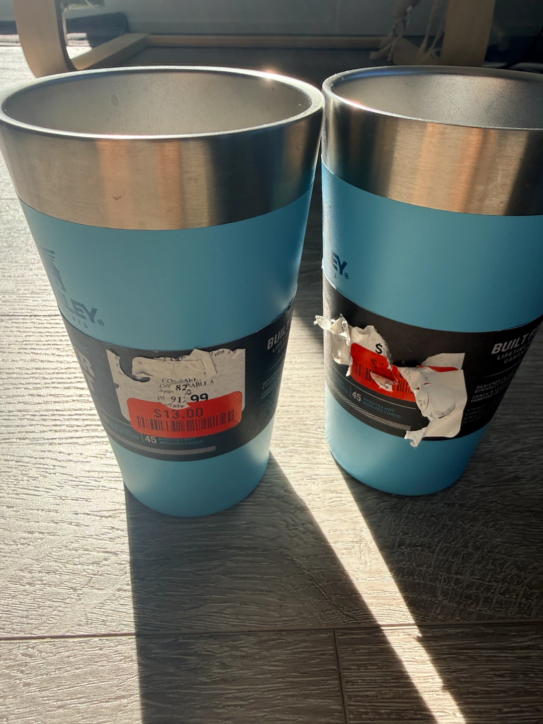 Two Stanley 16 oz Stackable Tumblers