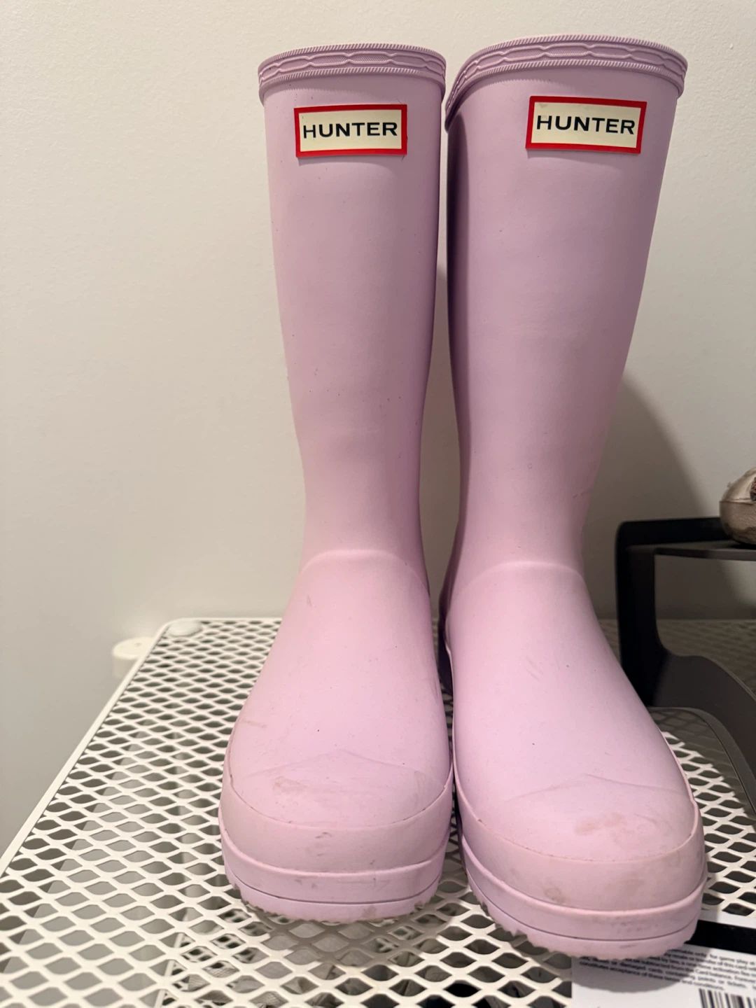Light Pink Hunter Tall Rain Boots