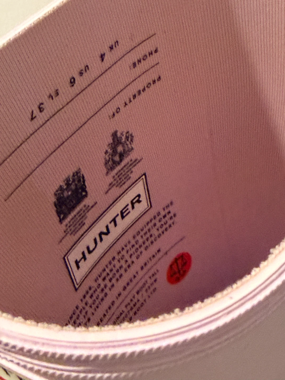 Light Pink Hunter Tall Rain Boots - photo 2