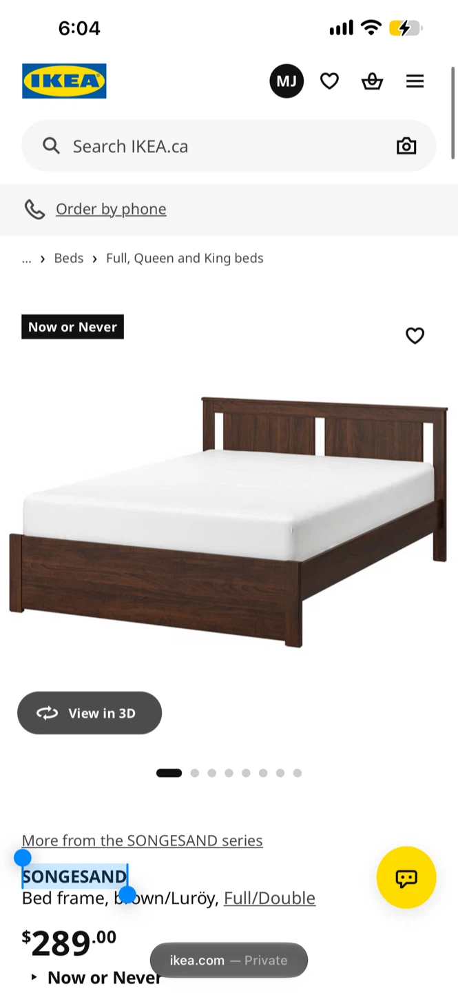 IKEA Songesand Bed Frame Full/Double - photo 2