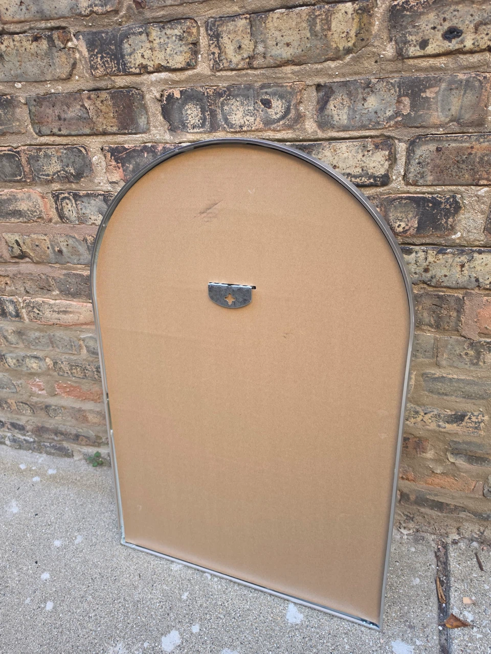 Arched Wall Mirror with Silver Frame - photo 2