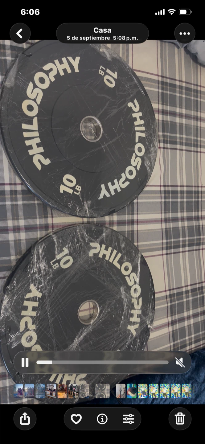Two 10lb Philosophy Bumper Plates - photo 2