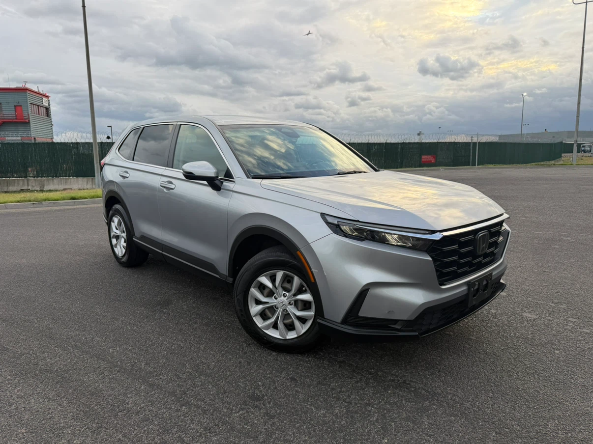 Silver Honda CR-V SUV