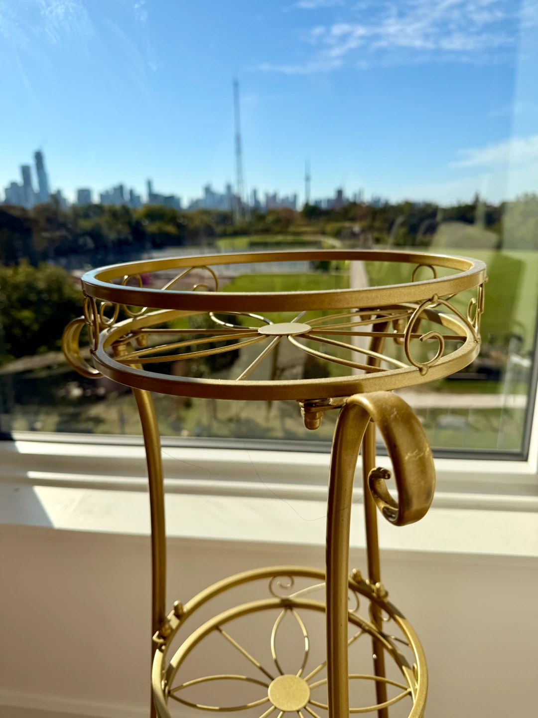 Gold 3-Tier Metal Plant Stand - photo 2