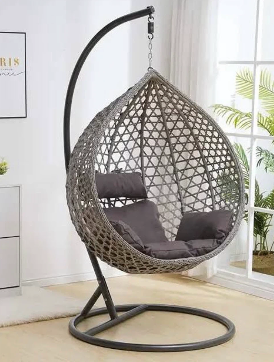 Brand new Wicker Egg Swing Chair with Stand