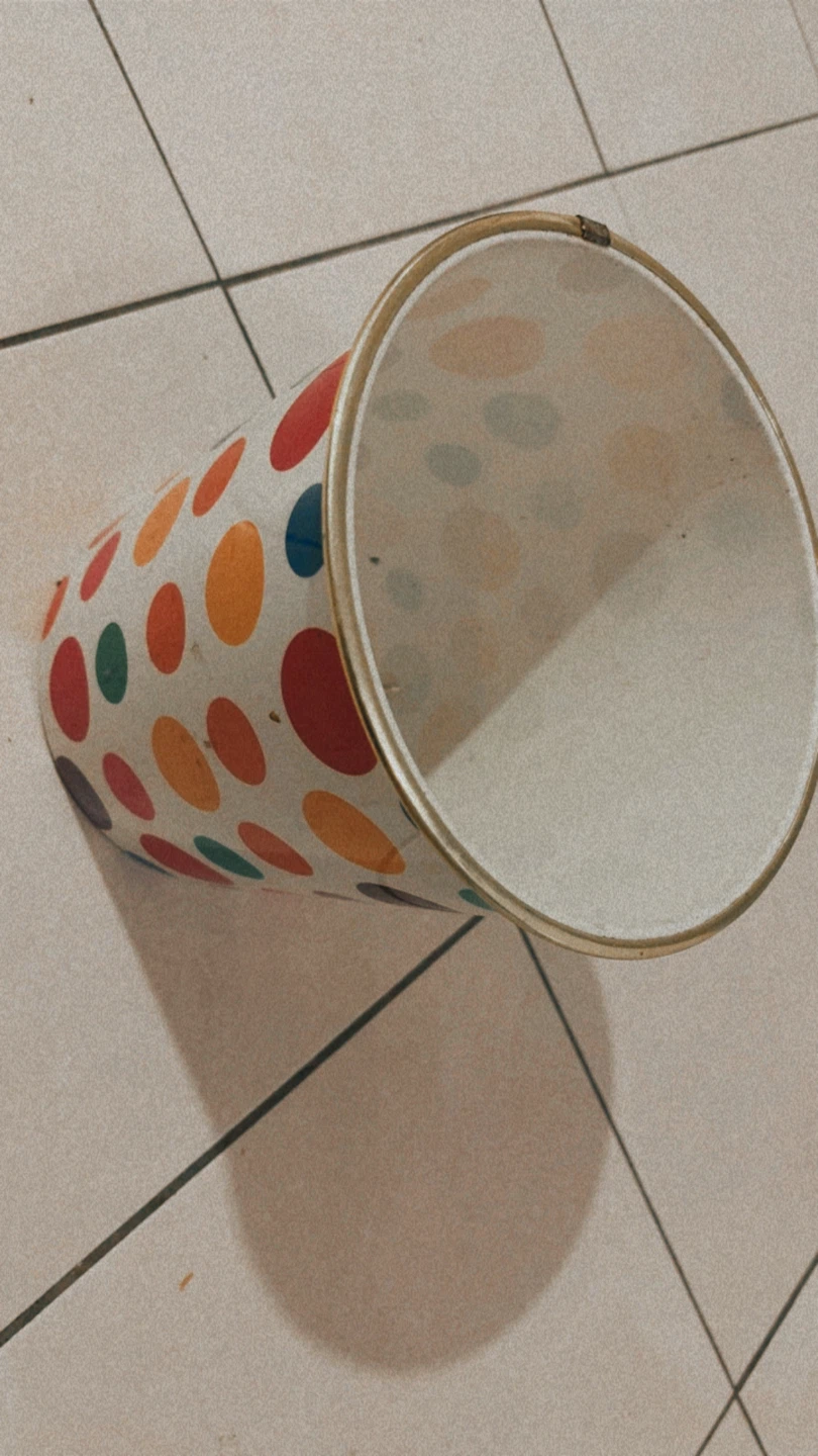 Polka Dot Waste Bin - photo 3