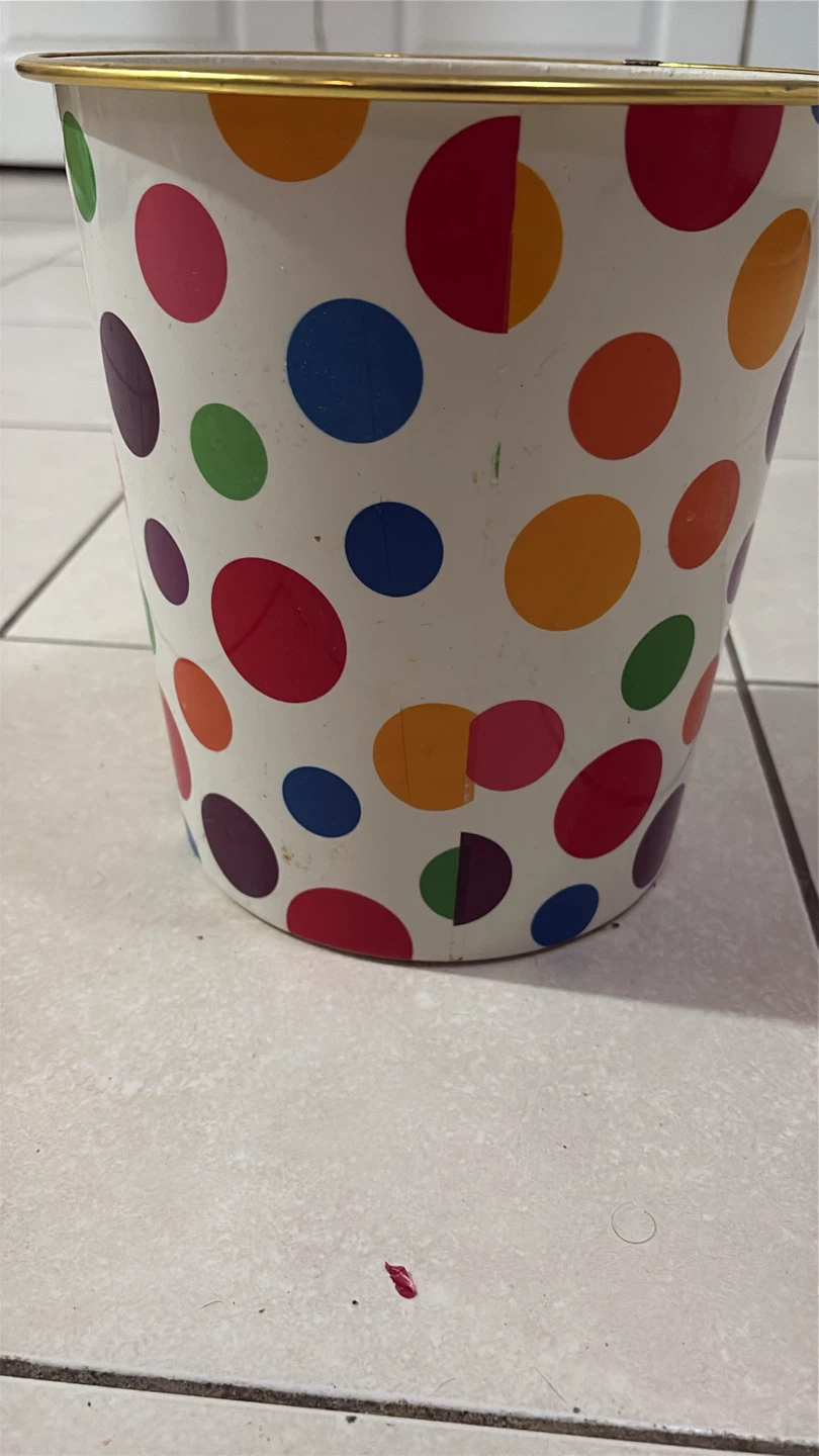 Polka Dot Waste Bin - photo 4